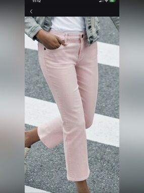 ROCKSTAR ORIGINAL Nickelback women’s Light pink capri jeans NWOT size 6/28 RARE